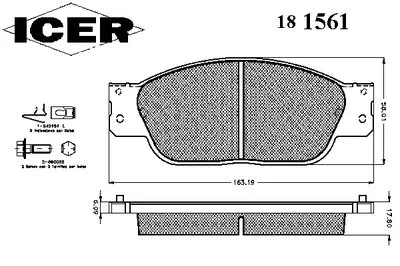 Комплект тормозных колодок, дисковый тормоз ICER купить