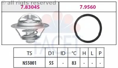 Термостат, охлаждающая жидкость FACET купить