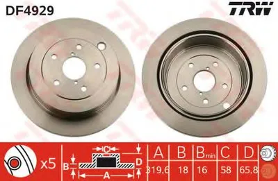 Тормозной диск TRW купить
