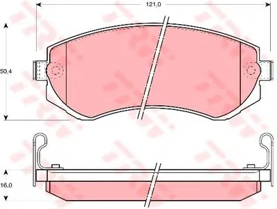 Комплект тормозных колодок, дисковый тормоз TRW купить