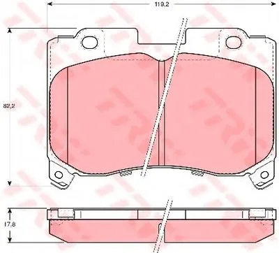 Комплект тормозных колодок, дисковый тормоз TRW купить
