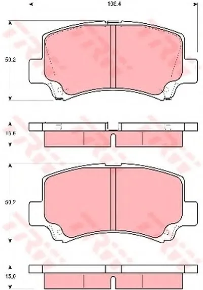 Комплект тормозных колодок, дисковый тормоз TRW купить