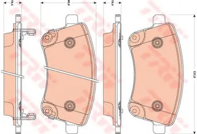 Комплект тормозных колодок, дисковый тормоз COTEC TRW купить