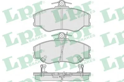 Комплект тормозных колодок, дисковый тормоз LPR купить