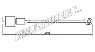 Сигнализатор, износ тормозных колодок TRUSTING купить