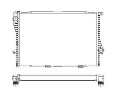 Радиатор, охлаждение двигателя NRF купить