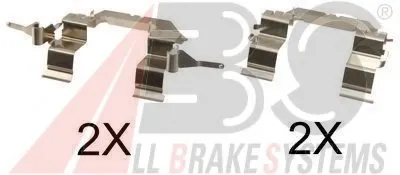 Комплектующие, колодки дискового тормоза A.B.S. купить