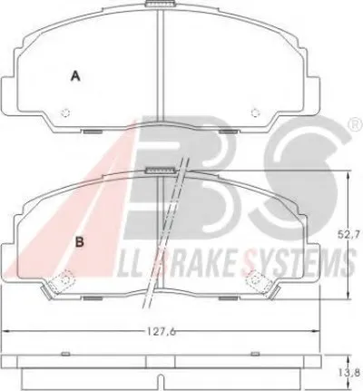 Комплект тормозных колодок, дисковый тормоз A.B.S. купить