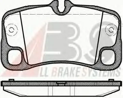 Комплект тормозных колодок, дисковый тормоз A.B.S. купить