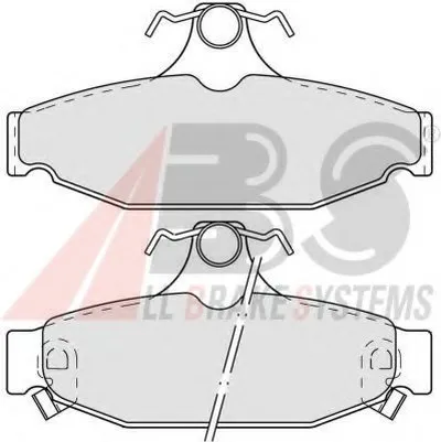 Комплект тормозных колодок, дисковый тормоз A.B.S. купить