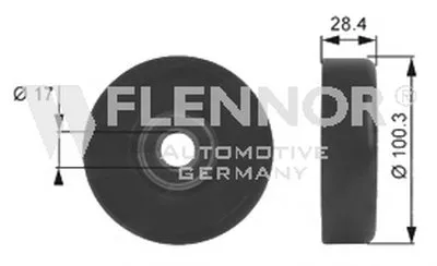 Натяжной ролик, поликлиновой  ремень FLENNOR купить