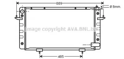 Радиатор, охлаждение двигателя AVA QUALITY COOLING купить