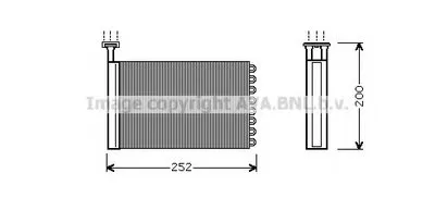Теплообменник, отопление салона AVA QUALITY COOLING купить