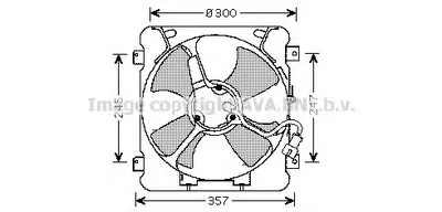 Вентилятор, охлаждение двигателя AVA QUALITY COOLING купить