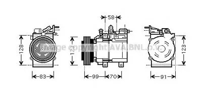 Компрессор, кондиционер AVA QUALITY COOLING купить