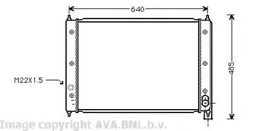 Радиатор, охлаждение двигателя AVA QUALITY COOLING купить