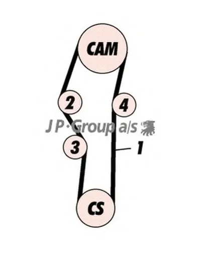 Комплект ремня ГРМ QH JP GROUP купить