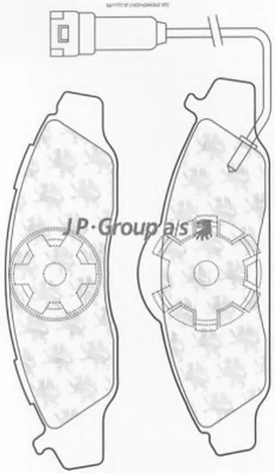 Комплект тормозных колодок, дисковый тормоз QH JP GROUP купить