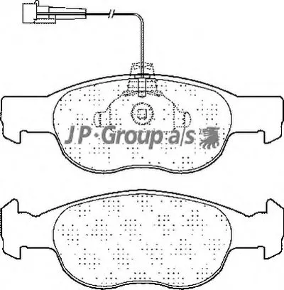Комплект тормозных колодок, дисковый тормоз QH JP GROUP купить
