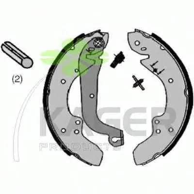 Комплект тормозных колодок KAGER купить