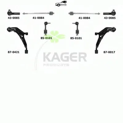 Подвеска колеса KAGER купить