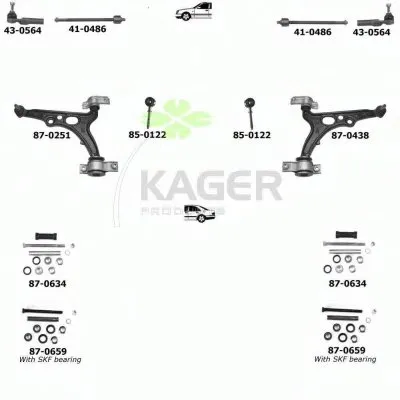 Подвеска колеса KAGER купить