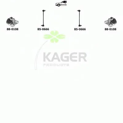 Подвеска колеса KAGER купить