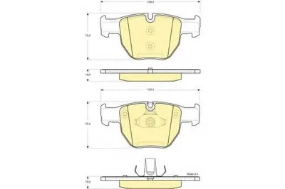 Комплект тормозных колодок, дисковый тормоз GIRLING купить