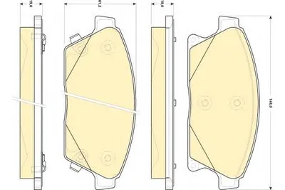 Комплект тормозных колодок, дисковый тормоз GIRLING купить