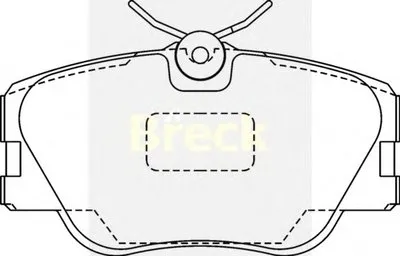 Комплект тормозных колодок, дисковый тормоз BRECK купить
