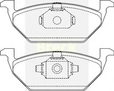 Комплект тормозных колодок, дисковый тормоз BRECK купить
