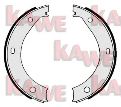 Комплект тормозных колодок, стояночная тормозная система KAWE купить
