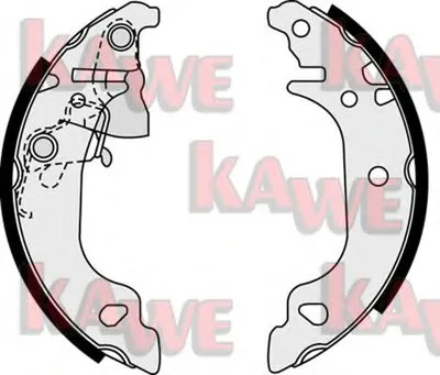 Комплект тормозных колодок KAWE купить