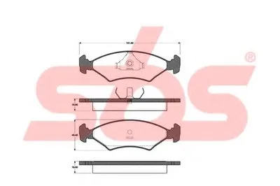 Комплект тормозных колодок, дисковый тормоз sbs купить