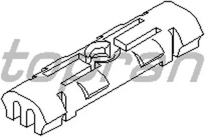 Зажим, молдинг / защитная накладка TOPRAN купить