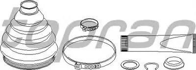 Комплект пылника, приводной вал TOPRAN купить