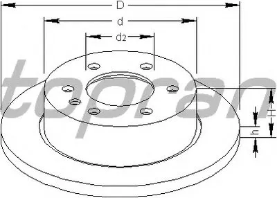 Тормозной диск TOPRAN купить