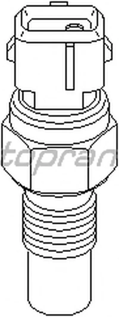 Датчик, температура охлаждающей жидкости TOPRAN купить