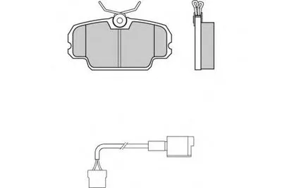 Комплект тормозных колодок, дисковый тормоз E.T.F. купить