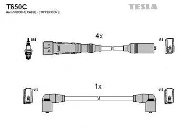 Комплект проводов зажигания original TESLA купить