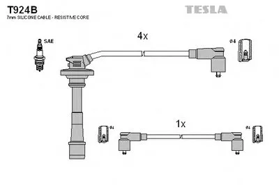 Комплект проводов зажигания TESLA купить