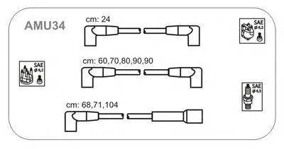 Комплект проводов зажигания JANMOR купить