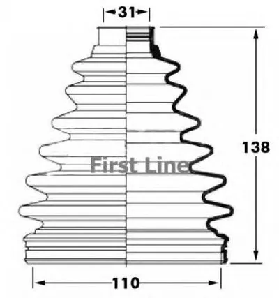 Пыльник, приводной вал FIRST LINE купить