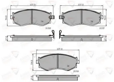 Комплект тормозных колодок, дисковый тормоз ANL Braking COMLINE купить