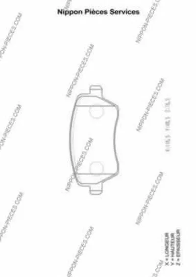 Комплект тормозных колодок, дисковый тормоз NPS купить