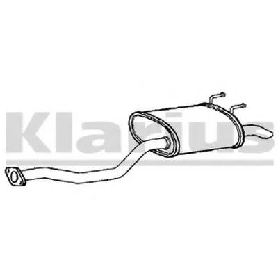 Глушитель выхлопных газов конечный KLARIUS купить
