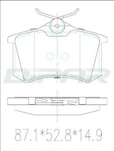 Комплект тормозных колодок, дисковый тормоз DITAS купить