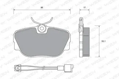 Комплект тормозных колодок, дисковый тормоз WEEN купить