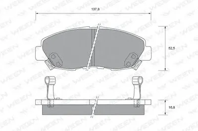 Комплект тормозных колодок, дисковый тормоз WEEN купить