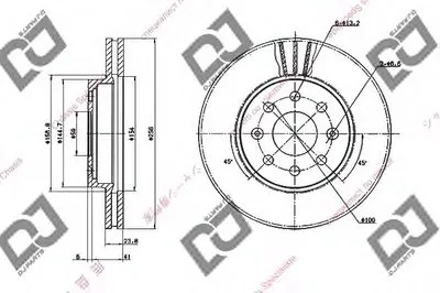 Тормозной диск DJ PARTS купить